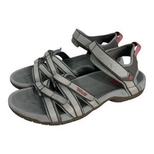 Teva Women Beige Hiking Sandals Size 7 Open Toe Ankle Strap Adjustable Outdoor